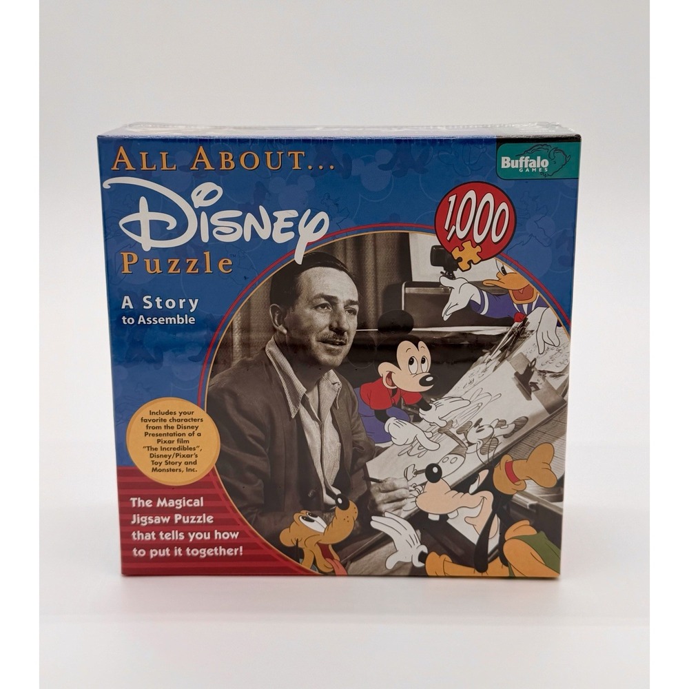 Disney All About Disney Puzzle Buffalo Games 1026 Piece 2006 A Story to Assemble